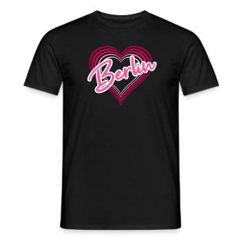 Berlin - Men's T-Shirt - black - Front - AI Model Male 178 light (178cm)