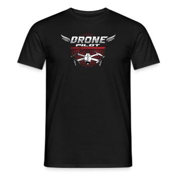 Drohnenpilot Whoop Copter FPV UAS Pilot Drone - Männer T-Shirt - Schwarz - Vorne - AI Model Male 178 light (178cm)