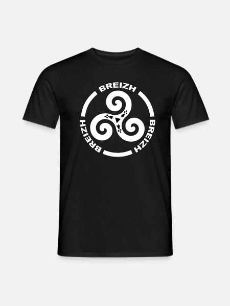 Breizh Triskel - T-shirt homme - noir