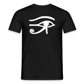 Ra's eye - Men's T-Shirt - black - Front - AI Model Male 178 light (178cm)