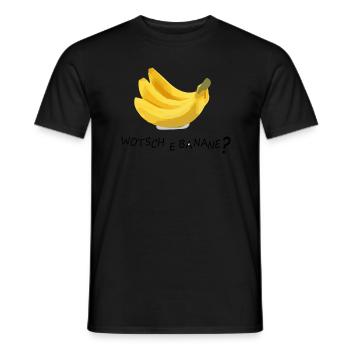 Banane - Männer T-Shirt - Schwarz - Vorne - AI Model Male 178 light (178cm)