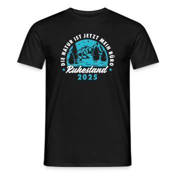 Ruhestand 2025 Abschiedsgeschenk für Rentner - Männer T-Shirt - Schwarz - Vorne - AI Model Male 178 light (178cm)