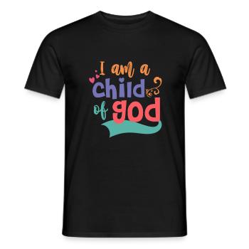 Child of God, Child of God, Christian Children - Men's T-Shirt - black - Front - AI Model Male 178 light (178cm)