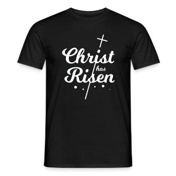 Christian - Joyeuses Pâques - Christian - T-shirt homme - noir - Devant - AI Model Male 178 light (178cm)