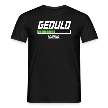Geduld Loading... - Männer T-Shirt - Schwarz - Vorne - AI Model Male 178 light (178cm)