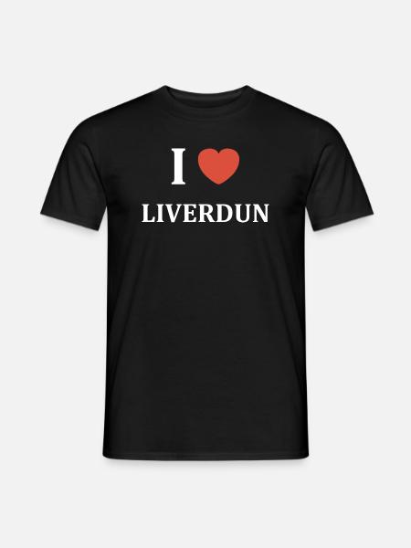 i love Liverdun - T-shirt homme - noir