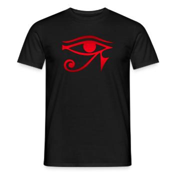 Horus Eye Magical Symbol Lucky Charm Sign - Men's T-Shirt - black - Front - AI Model Male 178 light (178cm)