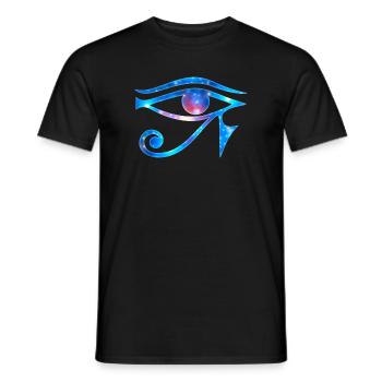 Eye of Horus Egypt Magic Symbol Lucky Charm - Men's T-Shirt - black - Front - AI Model Male 178 light (178cm)