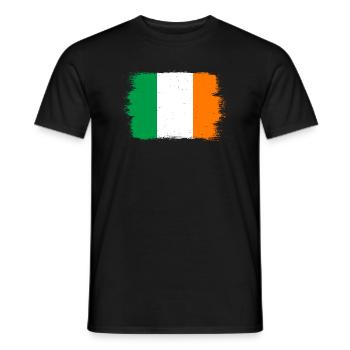 Drapeau irlandais Vintage Drapeau irlandais Dublin - T-shirt homme - noir - Devant - AI Model Male 178 light (178cm)