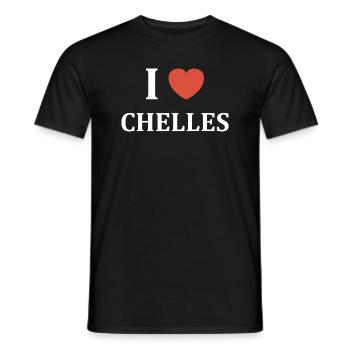 i love Chelles - T-shirt homme - noir - Devant - AI Model Male 178 light (178cm)