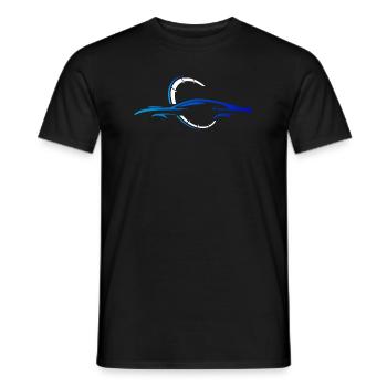 Car Sports Car Silhouette - Men's T-Shirt - black - Front - AI Model Male 178 light (178cm)