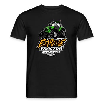 Tracteur - Tracteur - Agriculteur - Agriculteur - T-shirt homme - noir - Devant - AI Model Male 178 light (178cm)