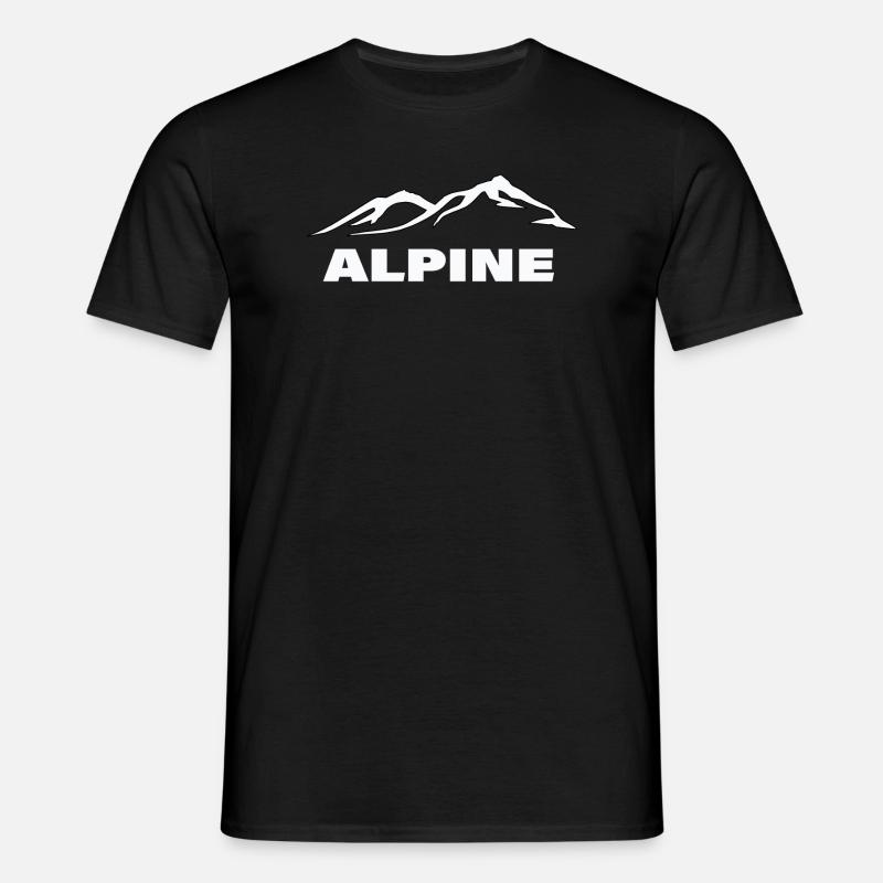 ALPINE - Männer T-Shirt - Schwarz