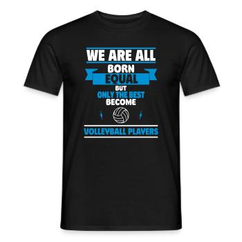 Nur die Besten werden Volleyballer - Männer T-Shirt - Schwarz - Vorne - AI Model Male 178 light (178cm)