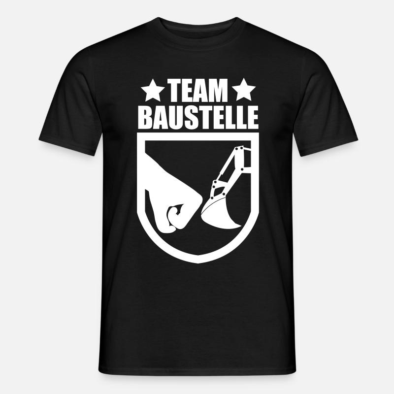 Bagger - Männer T-Shirt - Schwarz