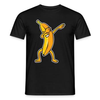 Dabbing Banana Dab Funny Fruits - Men's T-Shirt - black - Front - AI Model Male 178 light (178cm)