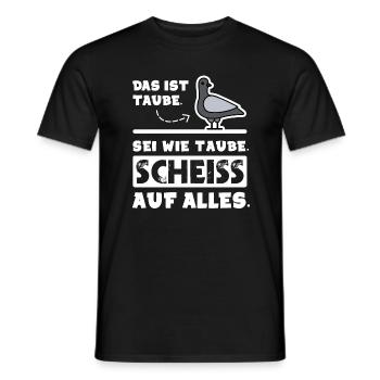 Be like a dove - Men's T-Shirt - black - Front - AI Model Male 178 light (178cm)