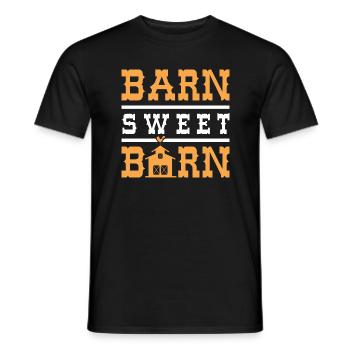 Barn Sweet Barn - Men's T-Shirt - black - Front - AI Model Male 178 light (178cm)