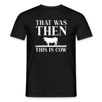 C’était alors This Is Cow - T-shirt homme - noir - Devant - AI Model Male 178 light (178cm)