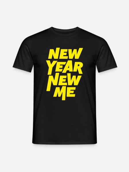 Neues Jahr Neues Ich - Männer T-Shirt - Schwarz