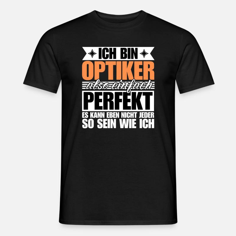 Perfekter Optiker - Männer T-Shirt - Schwarz