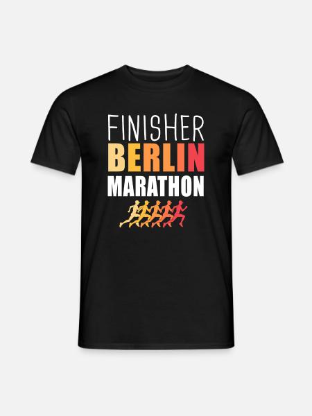 Finisher Berlin marathon run running - T-shirt homme - noir