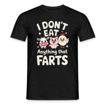 Végétarien Végétalien Végétarien Végétarien - T-shirt homme - noir - Devant - AI Model Male 178 light (178cm)