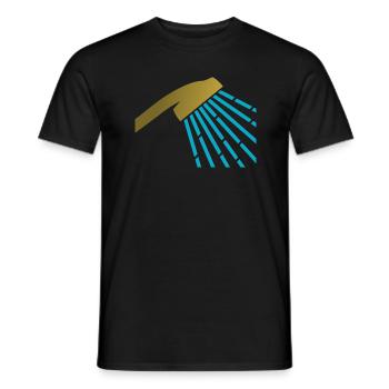 Golden Shower - T-shirt homme - noir - Devant - AI Model Male 178 light (178cm)