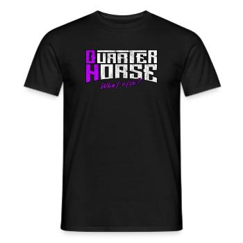 Quarter Horse Western Pferdemädchen cadeau - T-shirt homme - noir - Devant - AI Model Male 178 light (178cm)