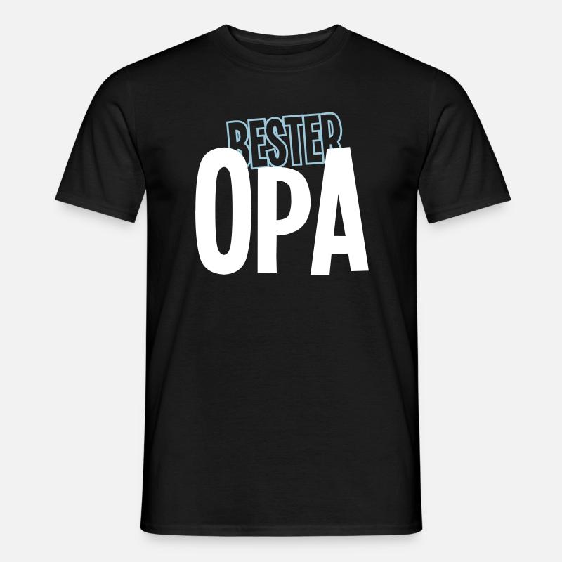 Geschenk Opa | Bester Opa - Männer T-Shirt - Schwarz