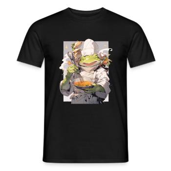 Grenouille - T-shirt homme - noir - Devant - AI Model Male 178 light (178cm)
