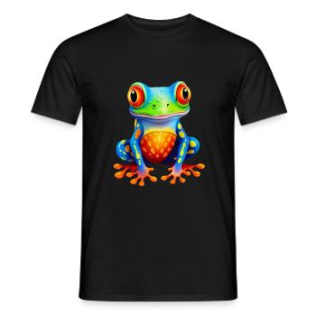 Grenouille - T-shirt homme - noir - Devant - AI Model Male 178 light (178cm)