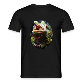 Chameleon - Männer T-Shirt - Schwarz - Vorne - AI Model Male 178 light (178cm)