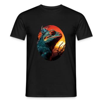 Chameleon - Männer T-Shirt - Schwarz - Vorne - AI Model Male 178 light (178cm)
