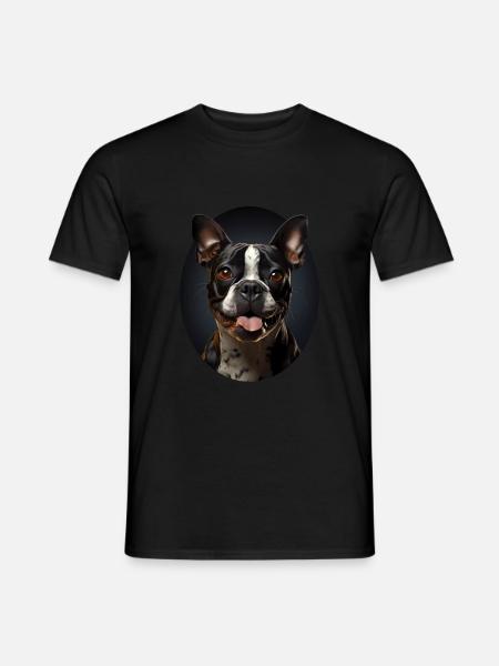 Hund - Männer T-Shirt - Schwarz