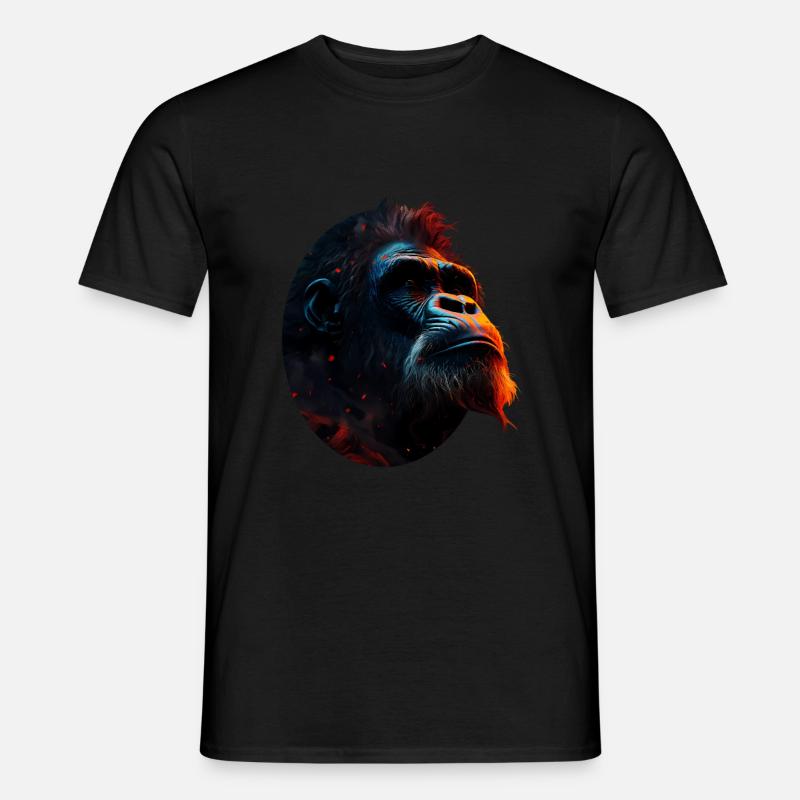 Gorilla - Männer T-Shirt - Schwarz
