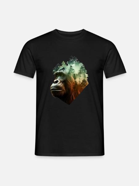 Gorille - T-shirt homme - noir