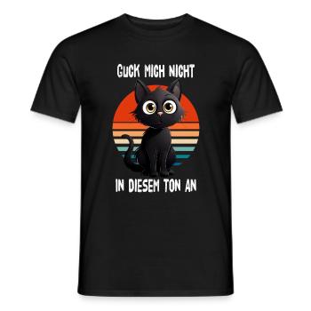 Guck Mich Nicht In Diesem Ton An Bombay Katze - Männer T-Shirt - Schwarz - Vorne - AI Model Male 178 light (178cm)