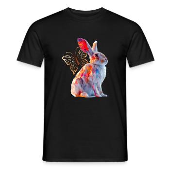 Lièvres - T-shirt homme - noir - Devant - AI Model Male 178 light (178cm)