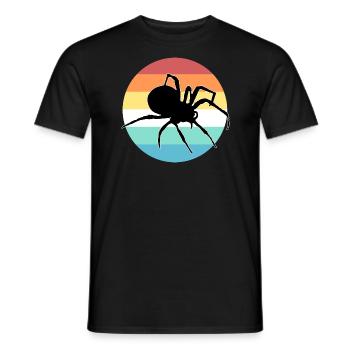 Spinne - Männer T-Shirt - Schwarz - Vorne - AI Model Male 178 light (178cm)