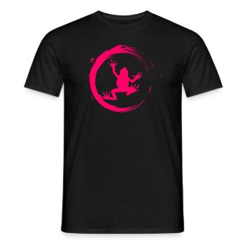 frog - Men's T-Shirt - black - Front - AI Model Male 178 light (178cm)