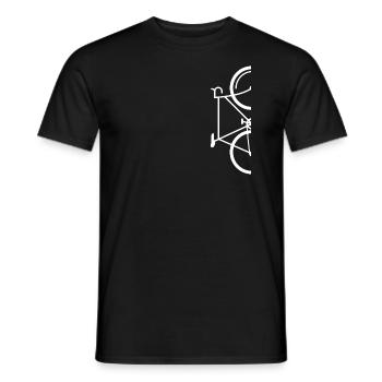 Vélo vélo coursier de vélo BMX Bike Tour - T-shirt homme - noir - Devant - AI Model Male 178 light (178cm)