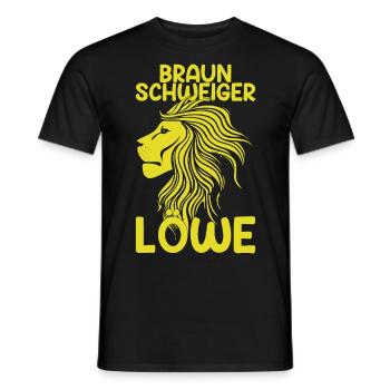 Braunschweig Löwe Braunschweiger Geschenkidee - Männer T-Shirt - Schwarz - Vorne - AI Model Male 178 light (178cm)