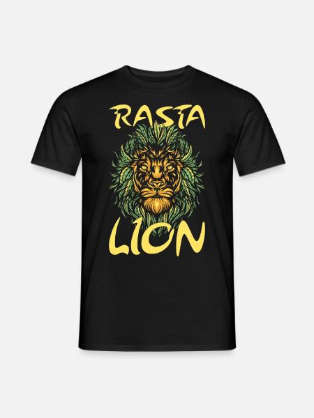 Rasta Lion Rastafari Gift - Men's T-Shirt - black