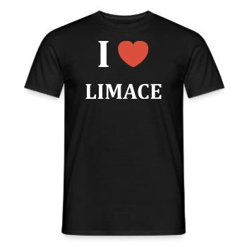 i love Limace - T-shirt homme - noir - Devant - AI Model Male 178 light (178cm)