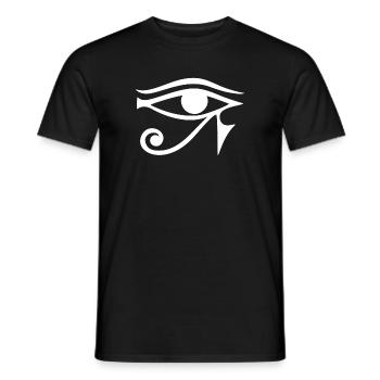 Eye of Horus Egypt Magic Symbol Lucky Charm - Men's T-Shirt - black - Front - AI Model Male 178 light (178cm)