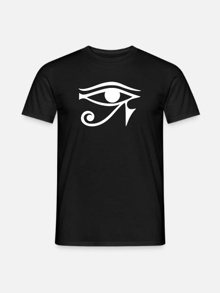 Œil de l’Egypte de magie de Horus Symbole porte-bonheur - T-shirt homme - noir
