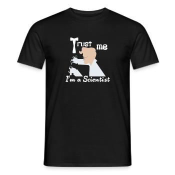 Croyez-moi, je suis un chercheur - T-shirt homme - noir - Devant - AI Model Male 178 light (178cm)
