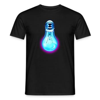 ASTROBULB - T-shirt homme - noir - Devant - AI Model Male 178 light (178cm)