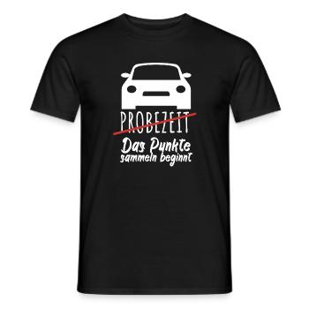 Probezeit Das Punkte sammeln beginnt - Männer T-Shirt - Schwarz - Vorne - AI Model Male 178 light (178cm)
